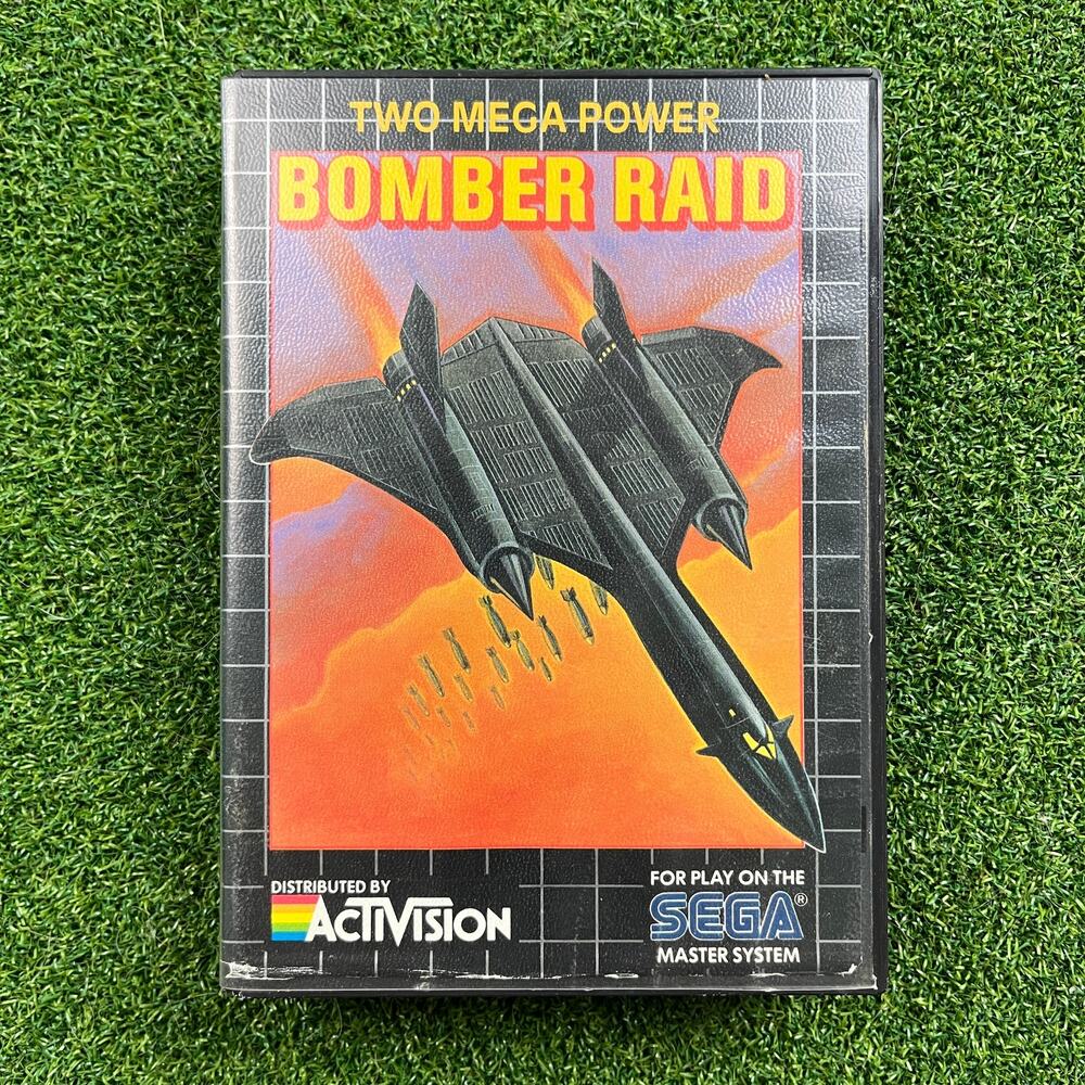 Bomber Raid Sega Master System Game 1988 w/ Manual Tested